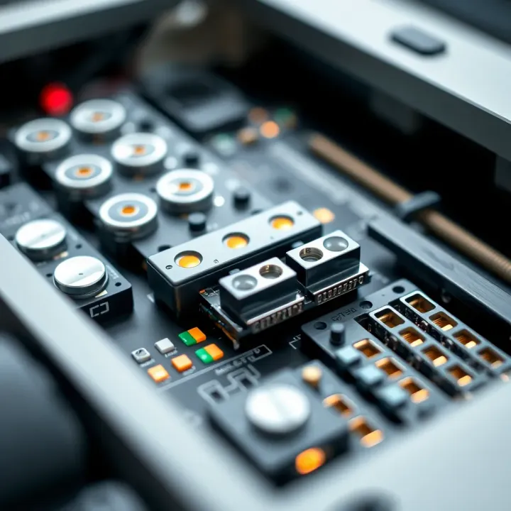 Close-up of Axi Select device components highlighting separation technology