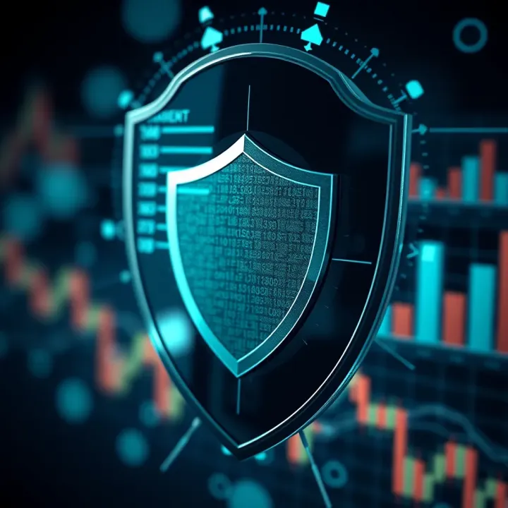 Illustration of security shield symbolizing protection in online financial trading
