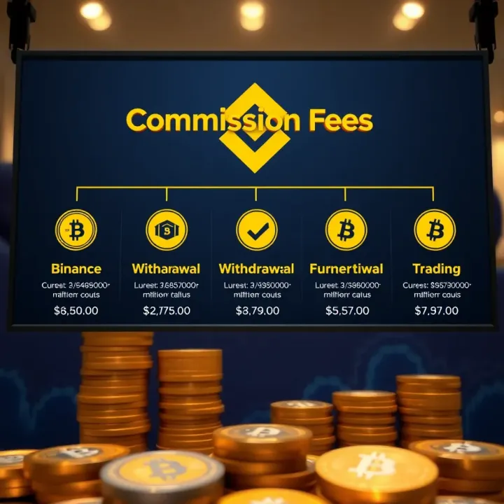 Illustration showing different types of Binance fees including trading and withdrawal costs
