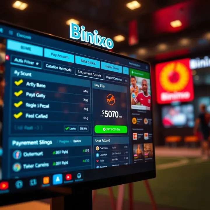Secure online betting platform interface showing user account and payment options