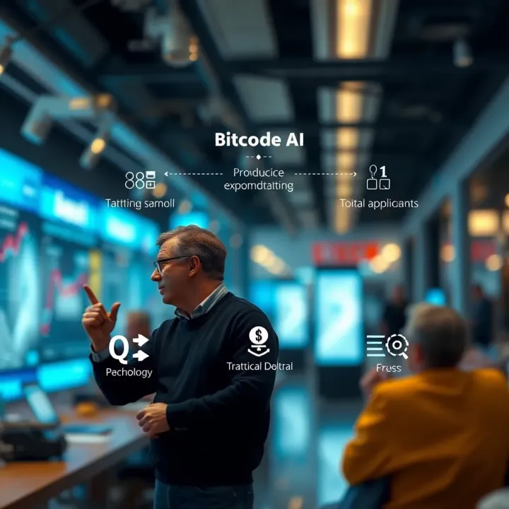 Practical Applications and Benefits of Bitcode AI in Business and Technology Diagram illustrating practical applications and benefits of Bitcode AI across business and technology sectors
