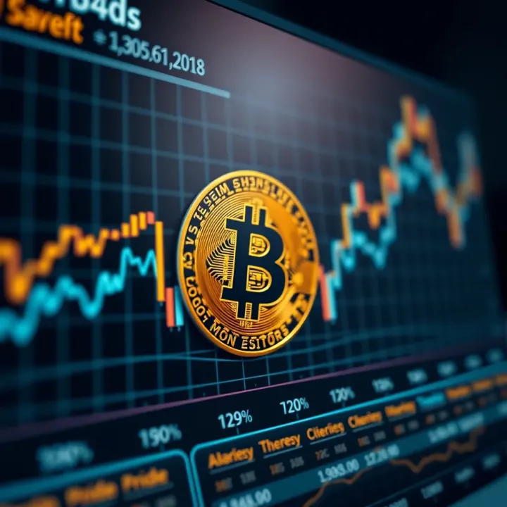 Graph showing Bitcoin price trends influenced by market factors