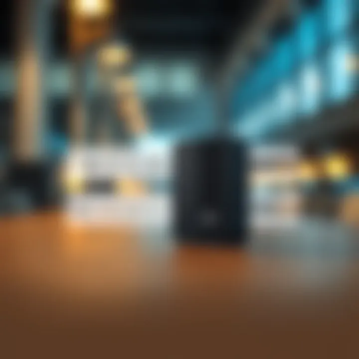 Diagram illustrating the technical components and connectivity of the Boom 1000 device