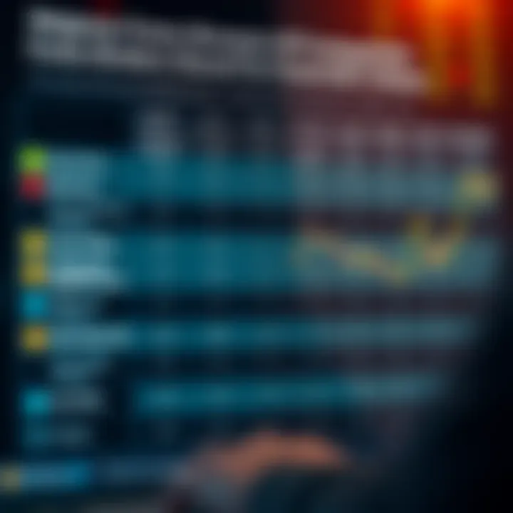 Comparison of Leading Forex Brokers Based on Essential Criteria Comparison chart showing key features of top forex brokers including security, fees, and platform usability