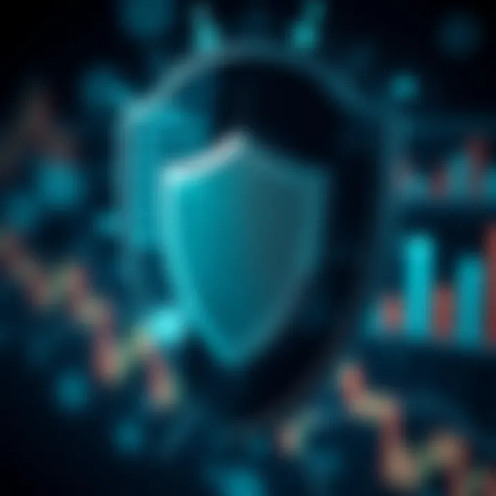 Illustration of security shield symbolizing protection in online financial trading