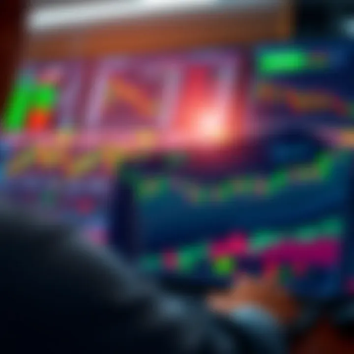 Dashboard of a trading platform showing market trends and asset performance