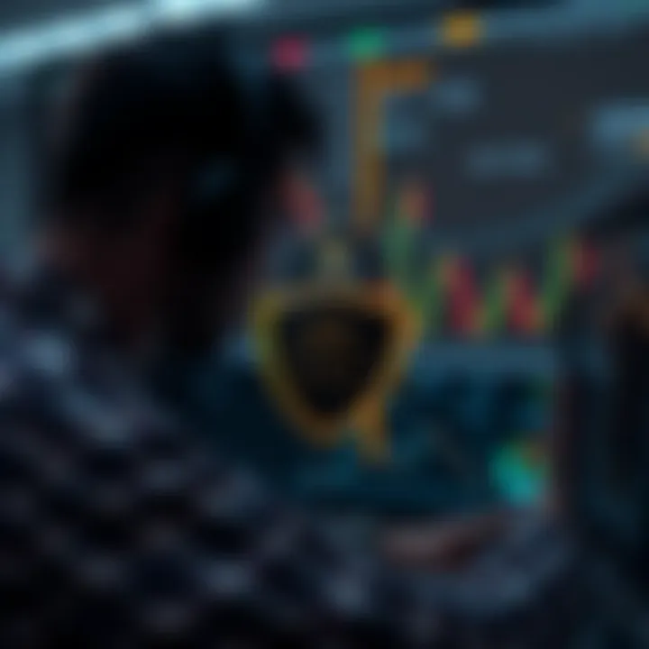 Secure online trading environment highlighting data protection and user safety measures