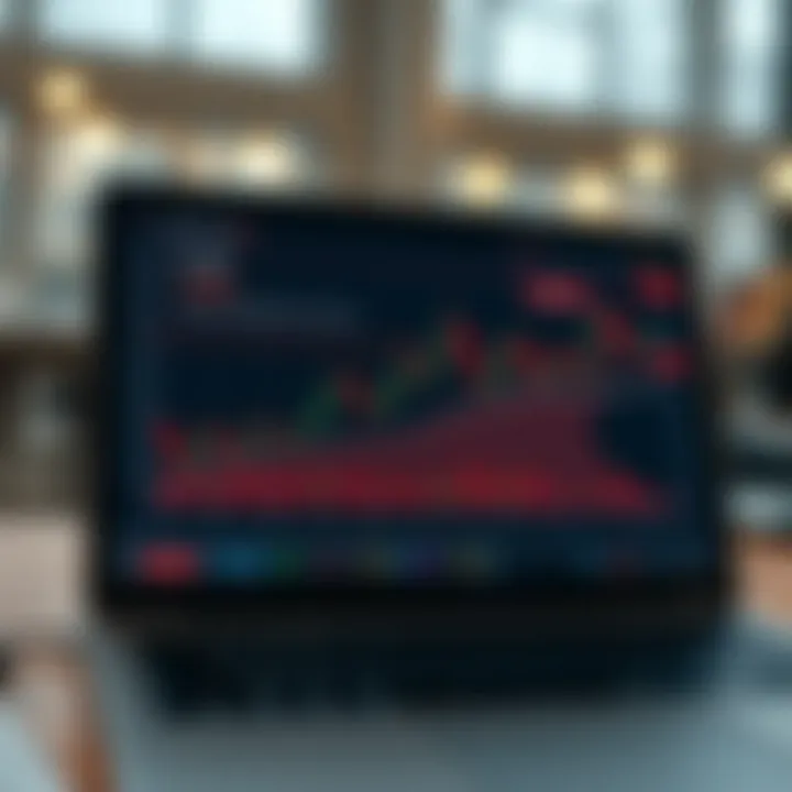 Graph illustrating binary trading outcomes with clear profit and loss zones