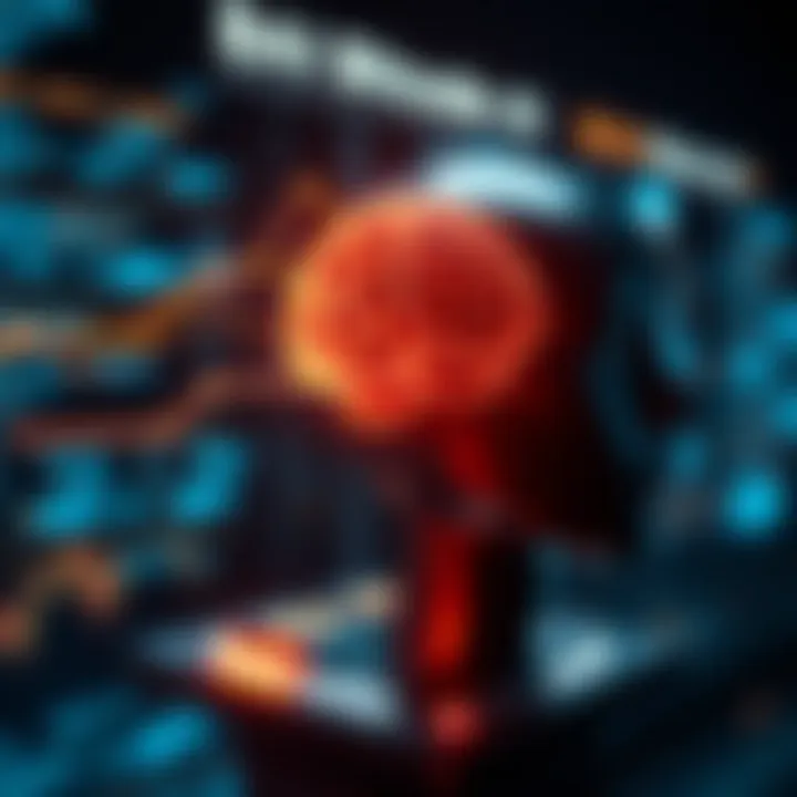 Visual representation of Bitcode AI technology integrating artificial intelligence with data streams