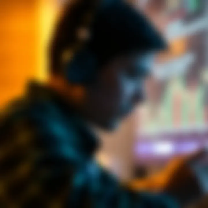 Conceptual illustration showing ethical considerations in financial technology applications