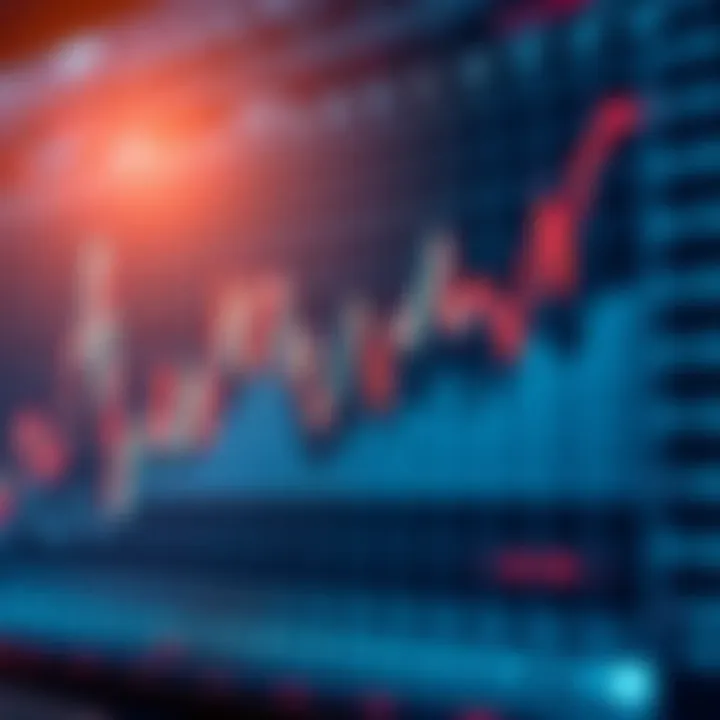 Graph displaying fluctuating stock market data analyzed through AI-driven models