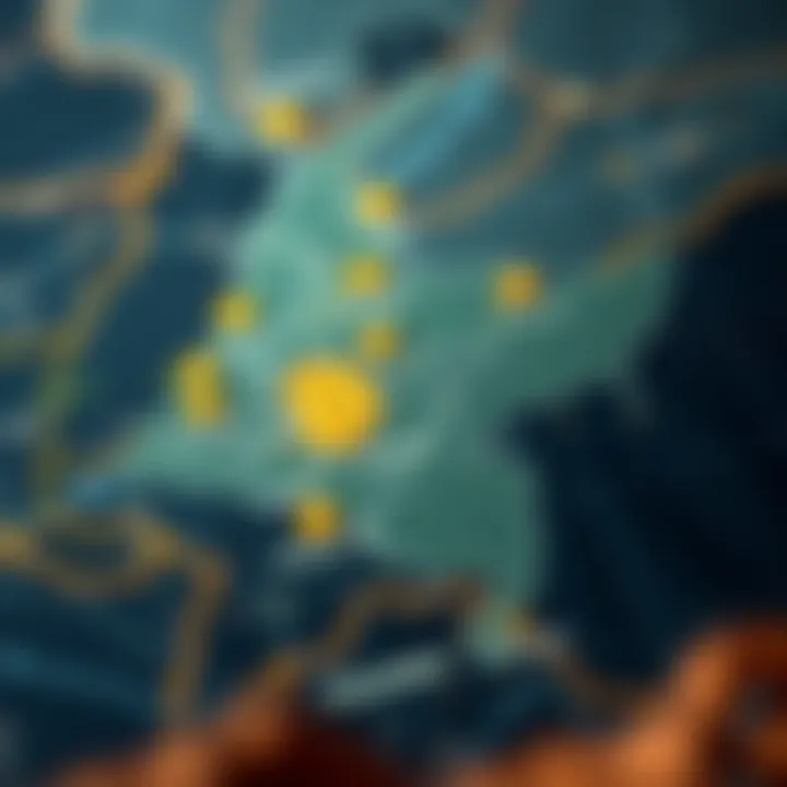 Cryptocurrency Investment Landscape in Colombia Map of Colombia highlighting cryptocurrency investment trends and regulatory environment