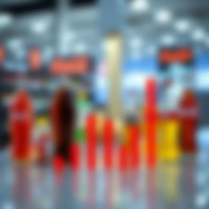 Graph showing market share comparison between Coca-Cola and its main beverage competitors