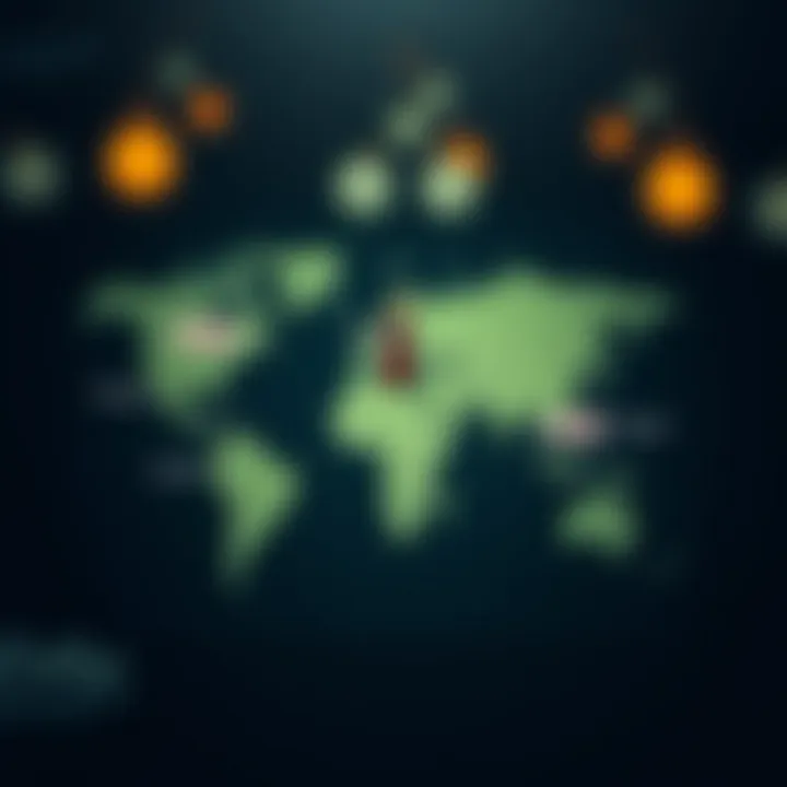 Mapping Global Market Presence of Leading Beverage Companies A world map highlighting major international beverage company headquarters and market presence