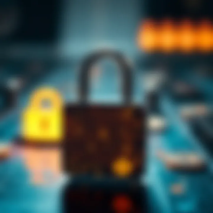 Visual representation of binary login mechanism illustrating data encryption and user authentication