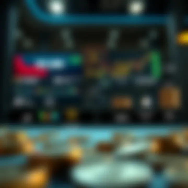 Illustration showing various brokers offering no deposit bonuses with financial icons