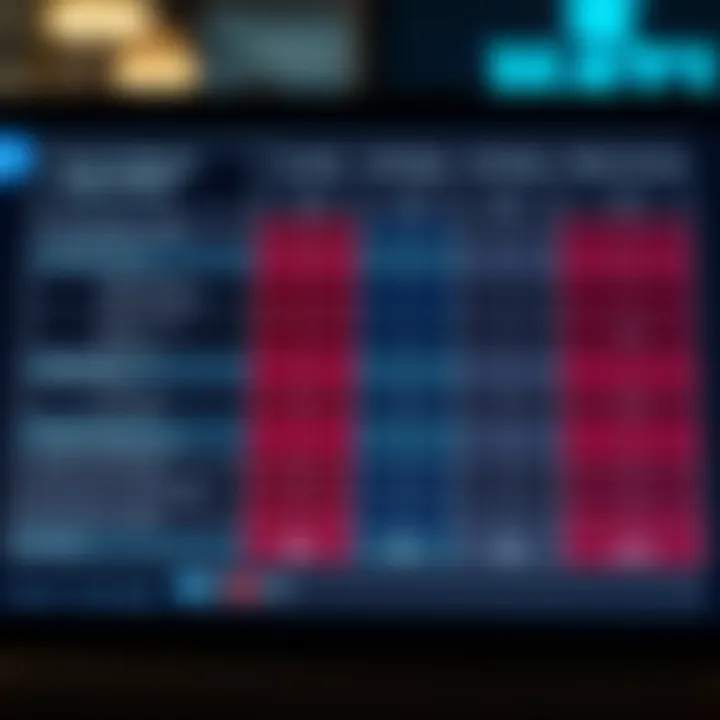 Comparison chart illustrating user ratings and security measures of various online credit services