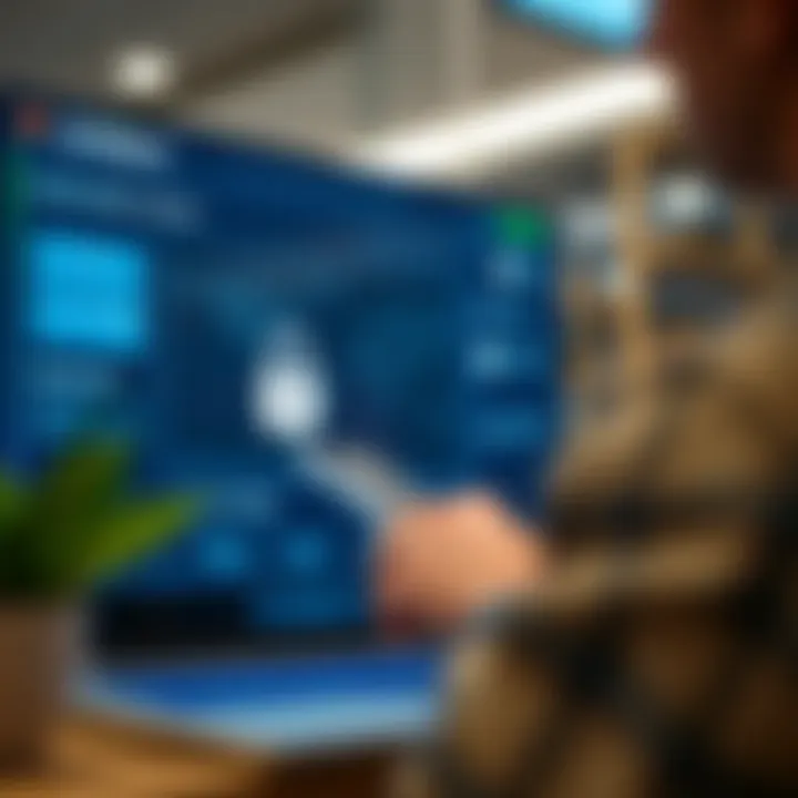 Secure online credit platform interface showing transaction security features