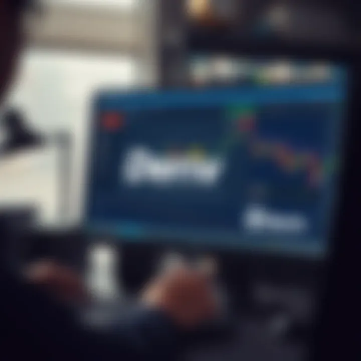 User installing Deriv trading platform on desktop computer in a secure environment