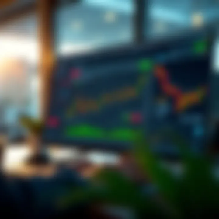Illustration of a trading platform interface highlighting user-friendly tools and customer support options