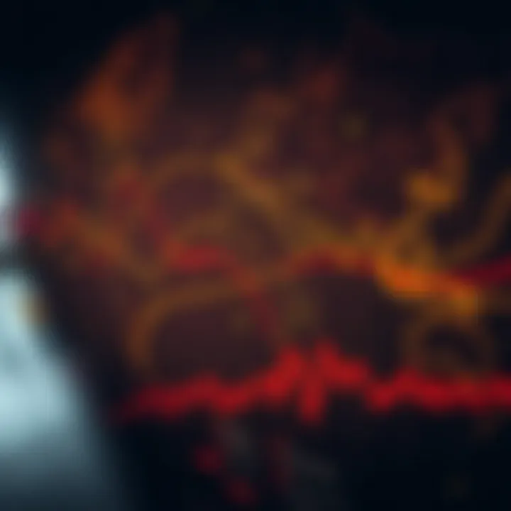 World map highlighting global economic impact zones from a financial downturn