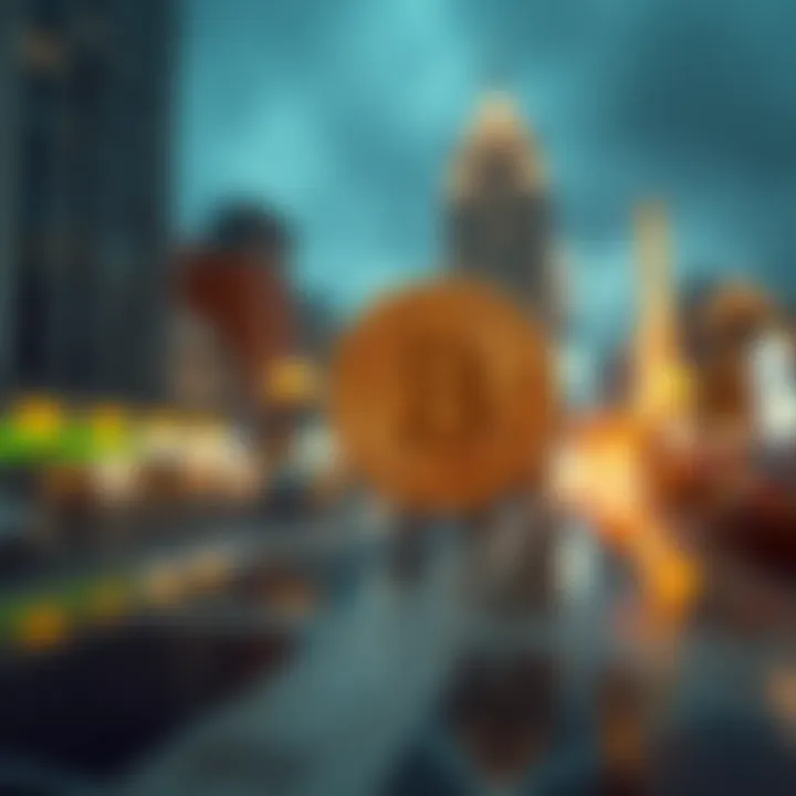 Visualization of global events impacting Bitcoin market fluctuations