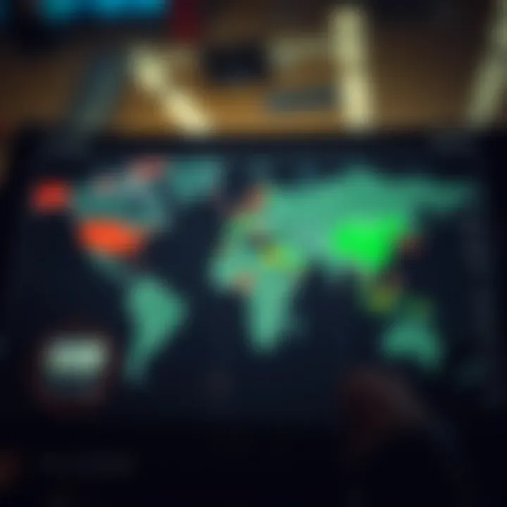 Global Political and Economic Impacts on Currency Exchange Trends Global map highlighting political and economic influences on currency exchange trends