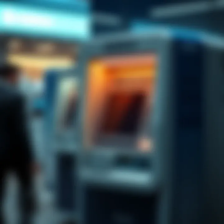 Diagram illustrating the components and interface of the DERIV cash machine