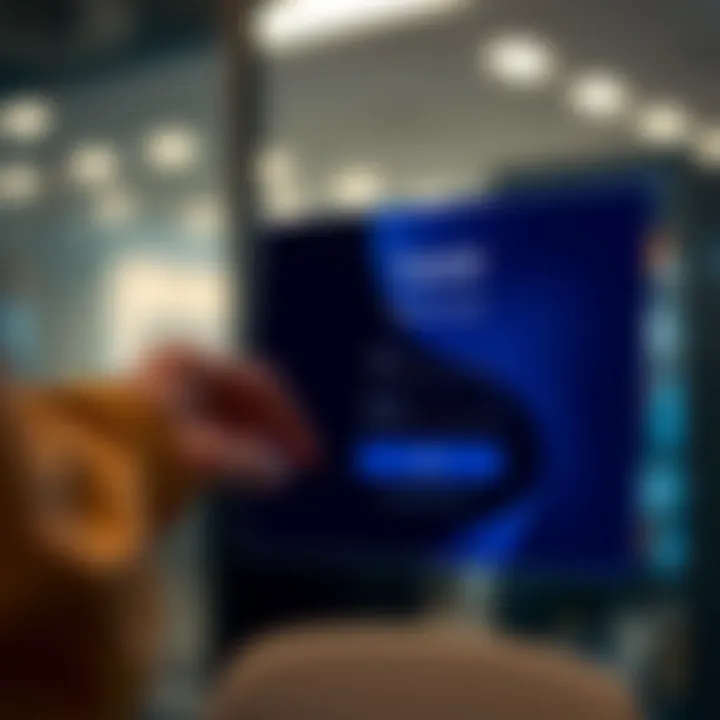 User entering login details on a secure online platform interface
