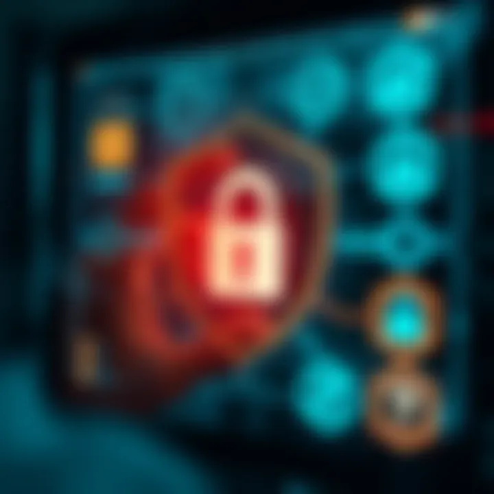 Secure verification process with digital authentication icons