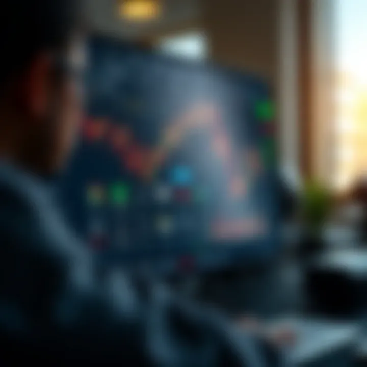 User interface of the IQ Option trading platform showing various asset options and trading tools