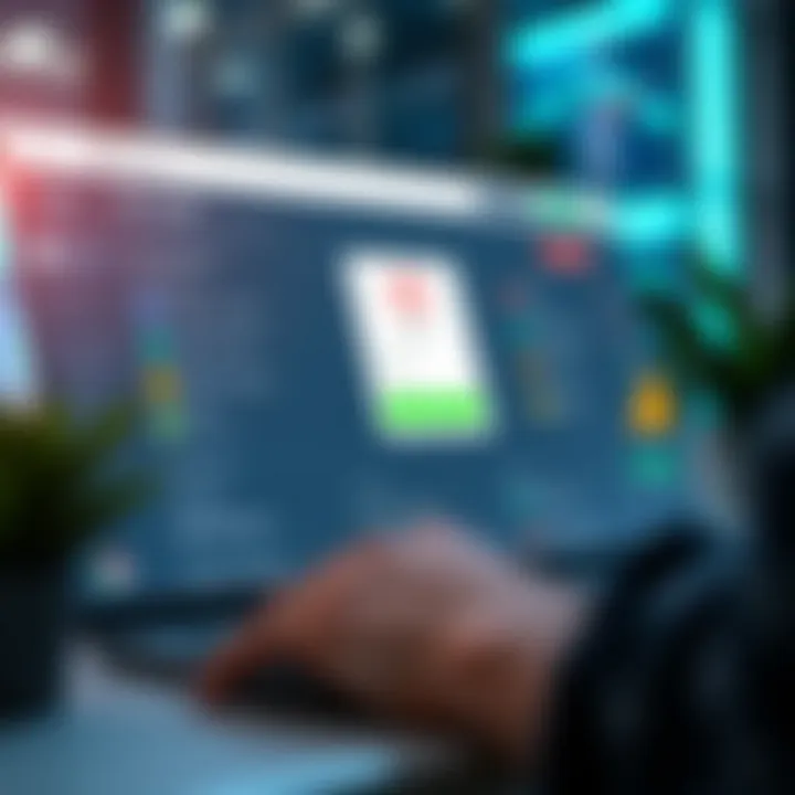 IQ Login Dashboard Highlighting Main Features and Security Options Dashboard showcasing key features and security options of IQ Login in a digital environment