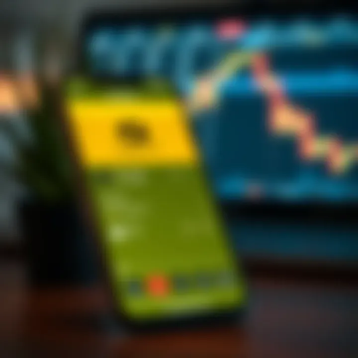 Android smartphone showcasing IQ Option app installation requirements and security features for safe trading
