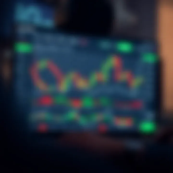 IQ Option platform interface showing financial charts and trading options