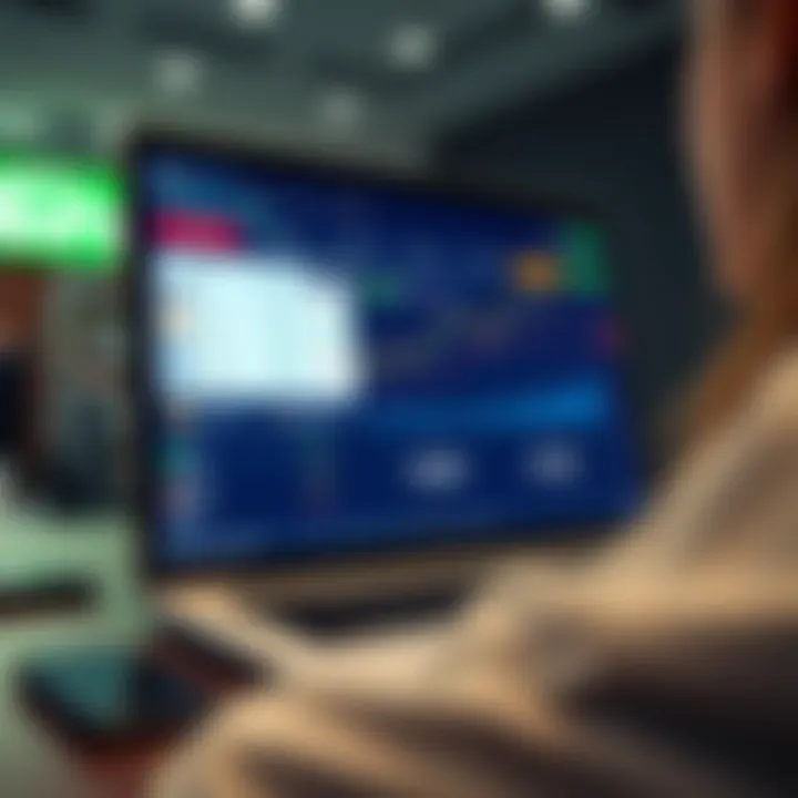 User interface displaying financial trading options on IQ Option platform in Colombia