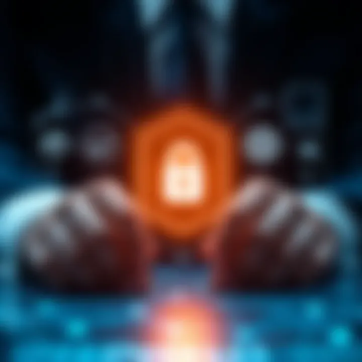 Security and Regulatory Aspects of IQ Option Platform Graphical representation of digital trading concepts with security icons and regulatory symbols