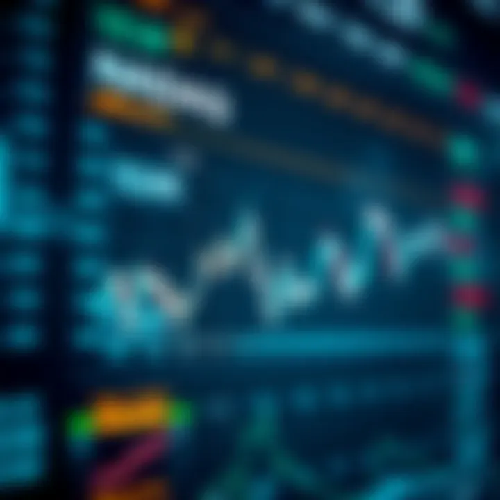 Graph depicting Nasdaq market trends and fluctuations with economic indicators