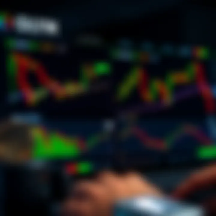 User interface of OLYM Trade platform showing cryptocurrency and binary options trading charts