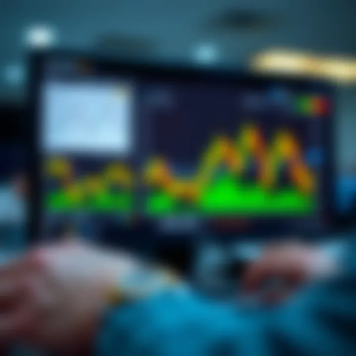 Illustration showing financial charts and digital tools for trading confidently