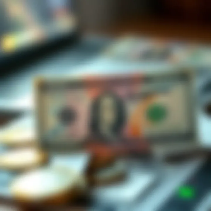 Illustration of economic indicators and global events influencing currency value