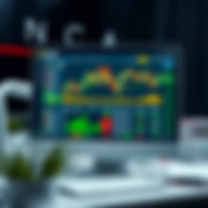 Computer screen displaying Quotex trading platform interface with charts and trading options