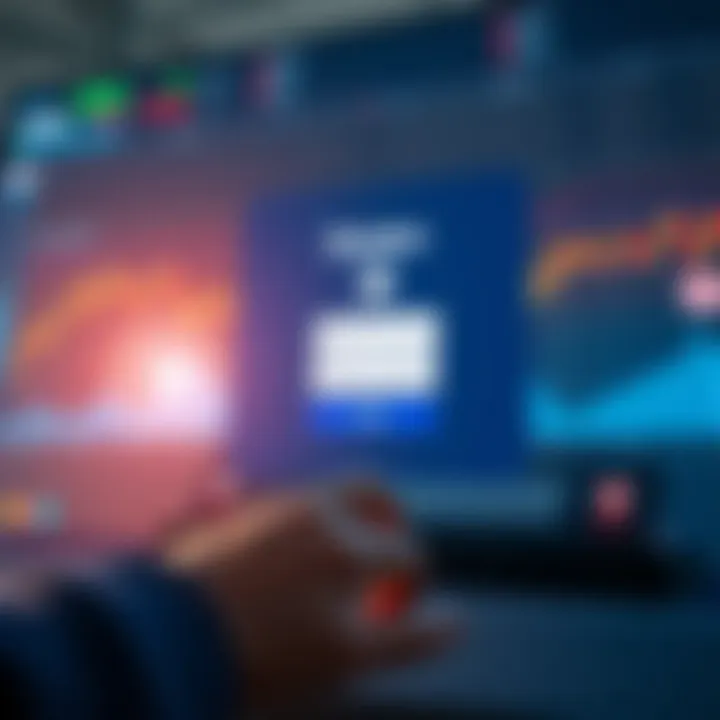 User interface for secure login on Quotex trading platform