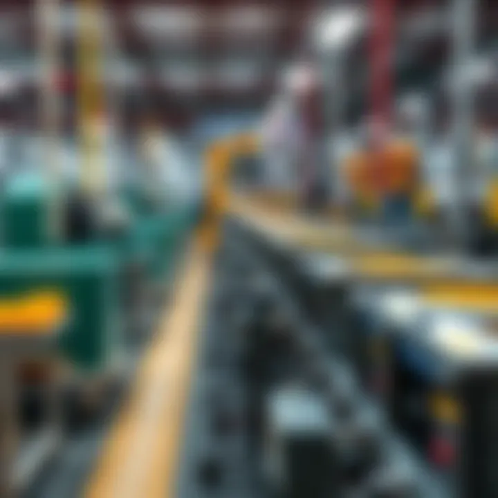 Manufacturing Excellence in Colombia's Food Industry Colombian manufacturing plant with machinery and production lines in the food sector