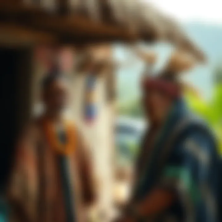 Conceptual illustration of social dynamics and legal implications related to utua practice