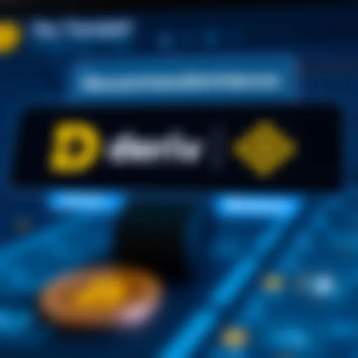 Secure transfer interface showing Deriv and Binance logos with digital currency symbols