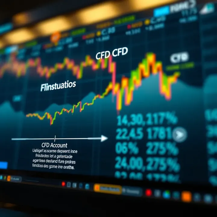 Understanding How a CFD Account Operates Diagram illustrating how a CFD account works with market price fluctuations
