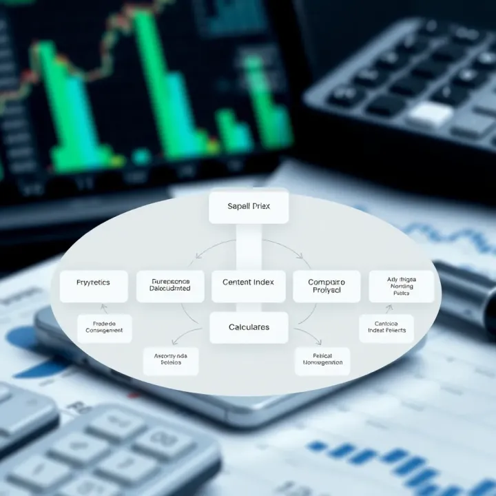Components and Workflow of Synthetic Index Calculators Diagram illustrating the components and workflow of synthetic index calculators in financial analysis