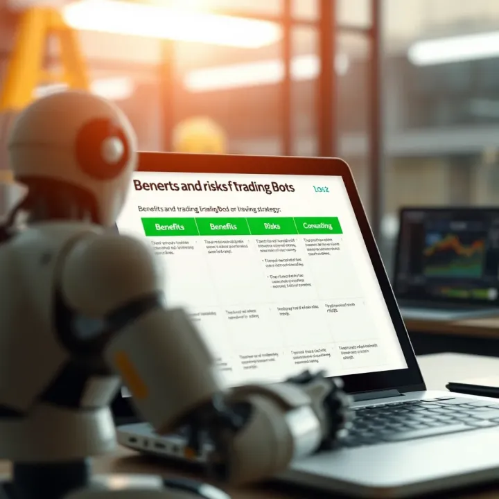 Benefits and Risks of Trading Bots in Investments Comparison chart showing benefits and risks associated with the use of trading bots in investment strategies