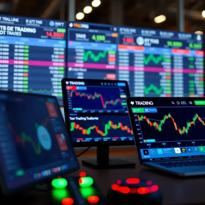 Collection of free trading bot platforms displayed on a digital interface