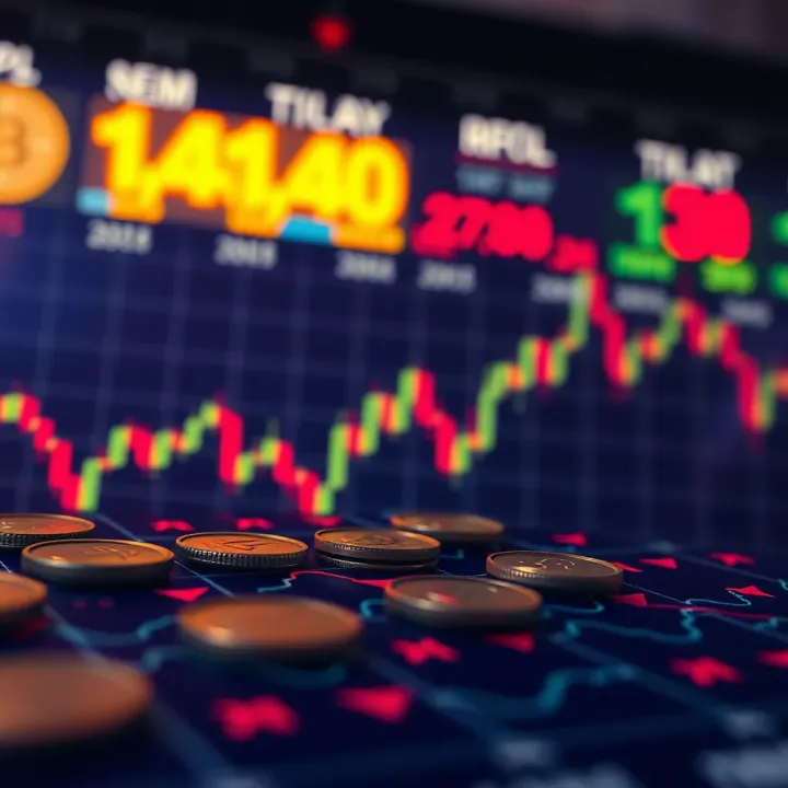 Conceptual illustration of foreign exchange market dynamics and currency pairs